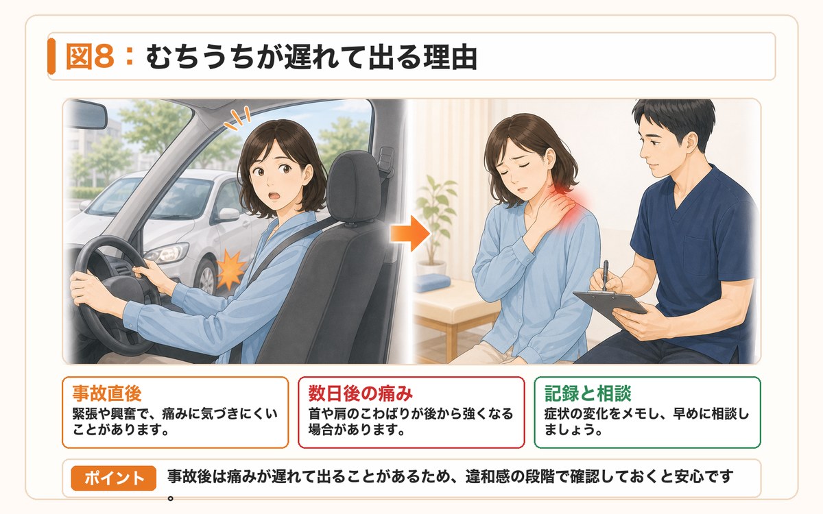 図8:むちうちが遅れて出る理由
